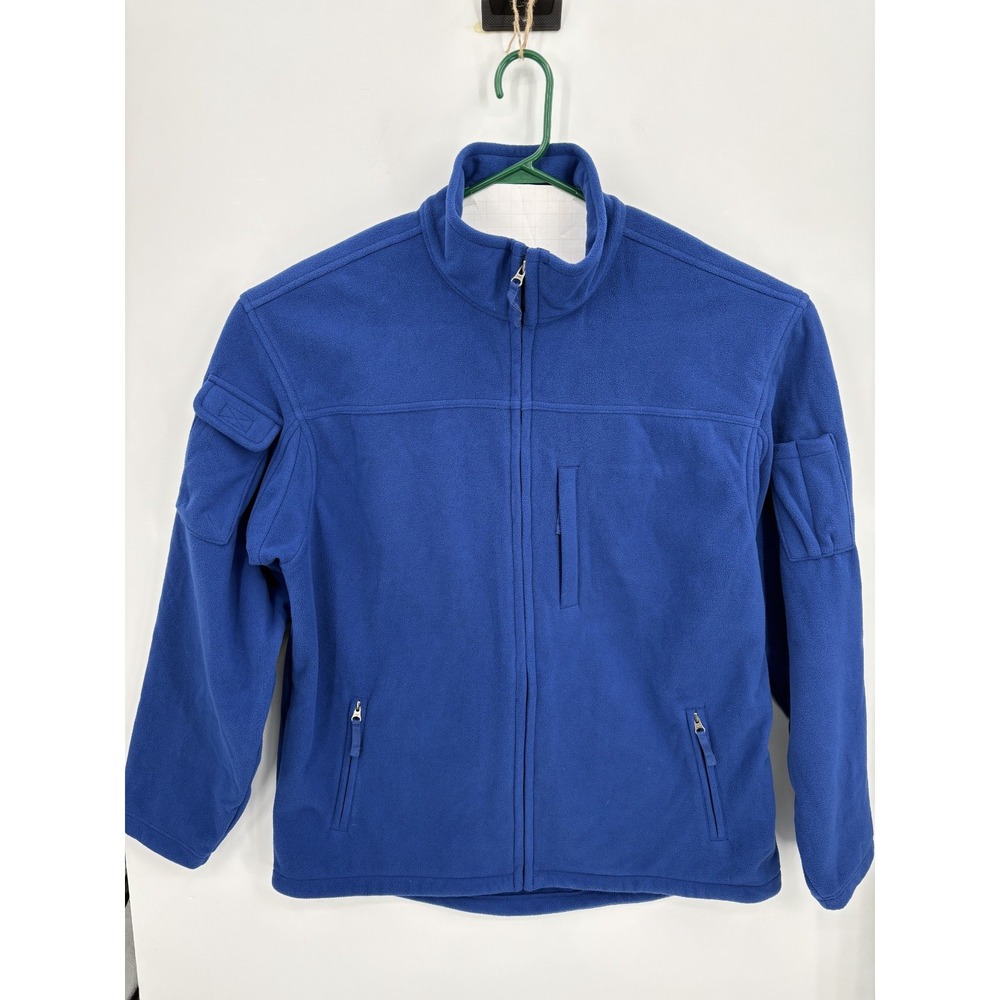 Duluth Trading Men's Shoreman Fleece Jacket Blue Full Zip Pockets 26706 XLT TALL